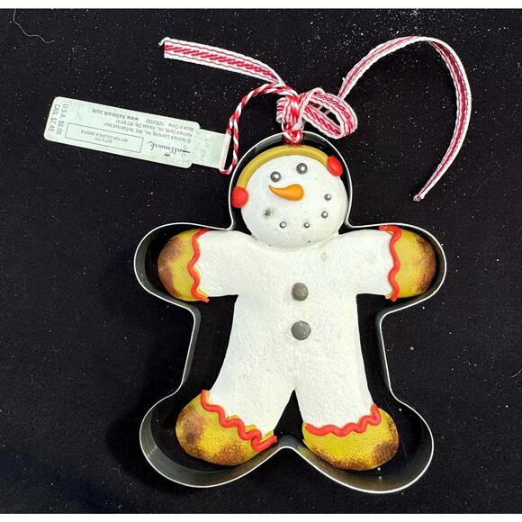 New Hallmark Gingerbread Man Cookie Cutter Iced Christmas Ornament - Picture 3 of 4